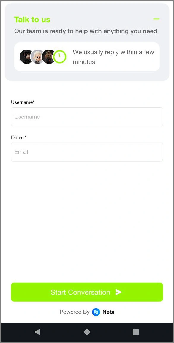 24/7 live chat support available at Velobet